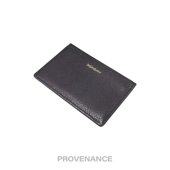 🔴 Saint Laurent Paris YSL Logo Card Holder Wallet - Black - Picture 3 of 6
